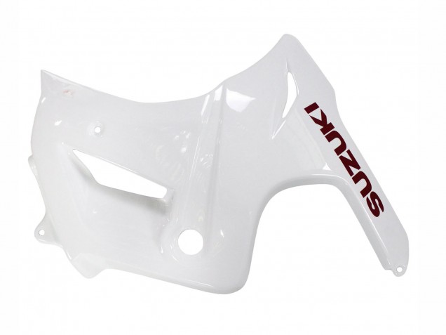 2003-2013 White with Dark Red Lines Suzuki SV650 Motorcycle Fairings UK