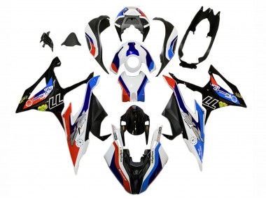 2019-2022 Blue Red White 77 BMW S1000RR Motorcycle Fairings UK