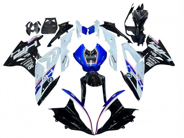 2017-2018 White Blue Glossy Black BMW S1000RR Motorcycle Fairing UK