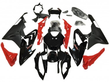 2017-2018 Red Glossy Black Matte Back BMW S1000RR Abs Motorcycle Fairings UK