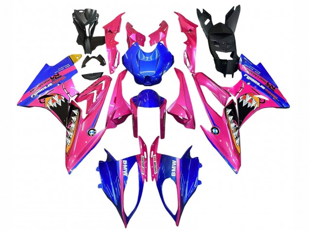 2017-2018 Pink Blue Yellow Shark BMW S1000RR Motorcycle Fairings UK