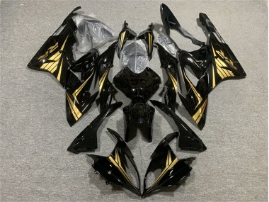 2015-2016 Glossy Black Gold BMW S1000RR Motorcycle Fairings UK