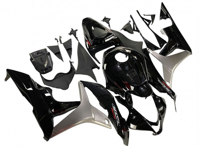 2007-2008 Silver Glossy Black Honda CBR600RR Motorcycle Fairing Kits UK