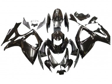 2006-2007 Glossy Black Suzuki GSXR 600 / GSXR 750 Motorcycle Fairings UK