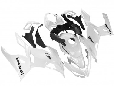 2018-2024 Glossy White Kawasaki Ninja 400 Motorcycle Fairings UK
