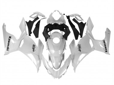 2018-2024 Glossy White Kawasaki Ninja 400 Motorcycle Fairings UK