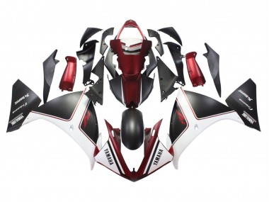 2009-2011 Red White Matte Black Yamaha YZF 1000 R1 Motorcycle Fairings UK