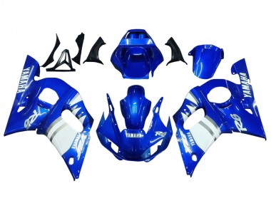 1998-2002 Blue White Yamaha YZF 600 R6 Motorcycle Fairings UK