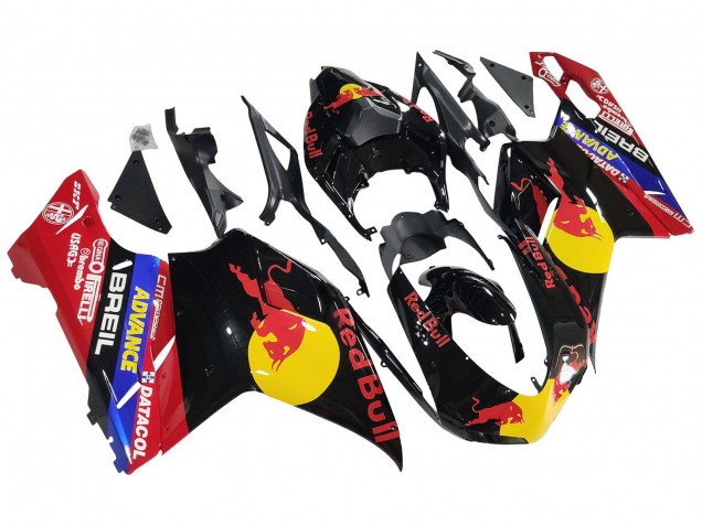 2007-2014 Glossy Black Yellow Blue Red Bull Ducati 848/1098/1198 Motorcycle Fairings UK