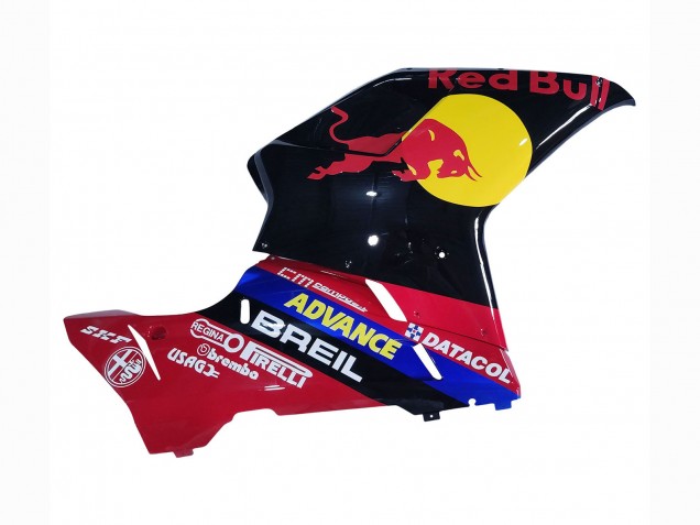 2007-2014 Glossy Black Yellow Blue Red Bull Ducati 848/1098/1198 Motorcycle Fairings UK