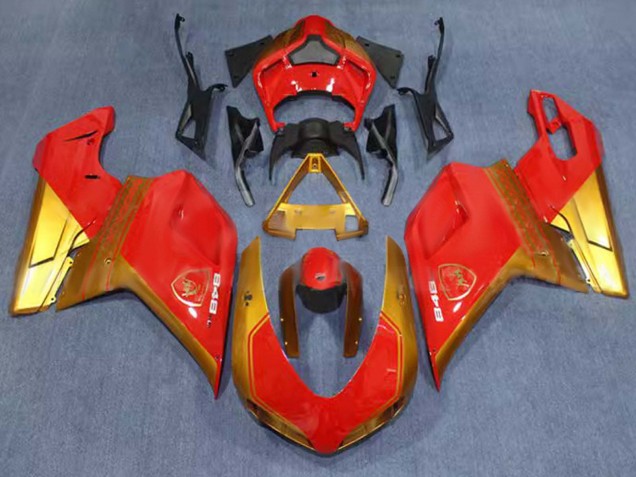 2007-2014 Red Gold Ducati 848 Motorcycle Fairings UK