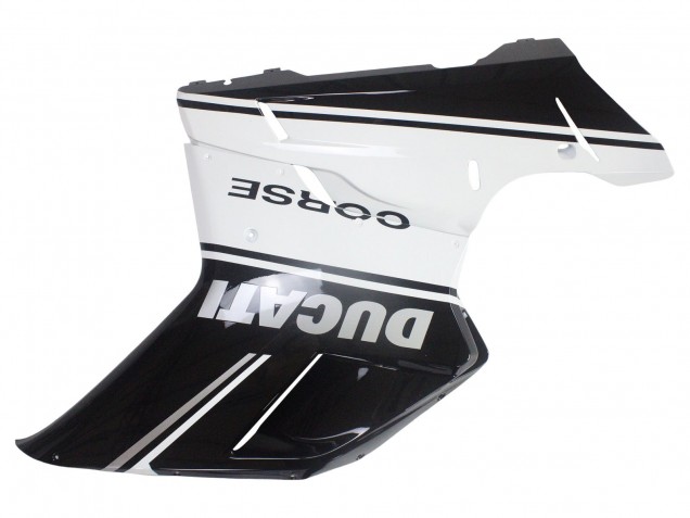 2007-2014 White Glossy Black Corse Ducati 848/1098/1198 Motorcycle Fairings UK