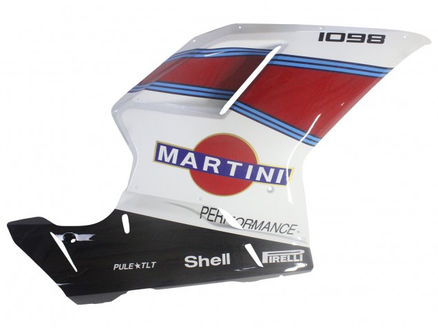 2007-2014 White Red Blue Glossy Black Martini Ducati 1098 Motorcycle Fairings UK