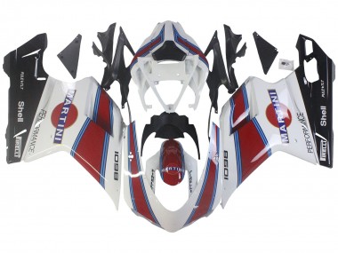 2007-2014 White Red Blue Glossy Black Martini Ducati 1098 Motorcycle Fairings UK