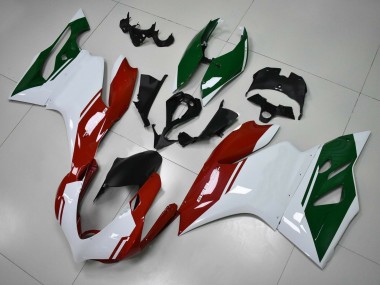 2011-2014 White Red Dark Green Ducati Panigale 899 Motorcycle Fairings UK