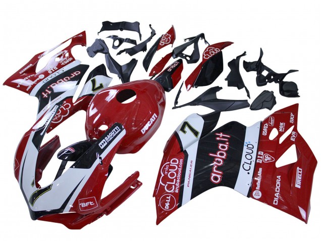 2015-2020 White Red Black Aruba 7 Ducati 959/1299 Motorcycle Fairings UK