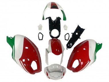 2008-2012 White Red Green Ducati Monster 696 796 1100 1100S Motorcycle Fairing UK