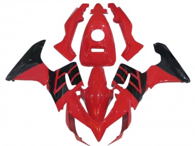 2002-2006 Red Glossy Black Stripe Honda CBR125R Motorcycle Fairings UK