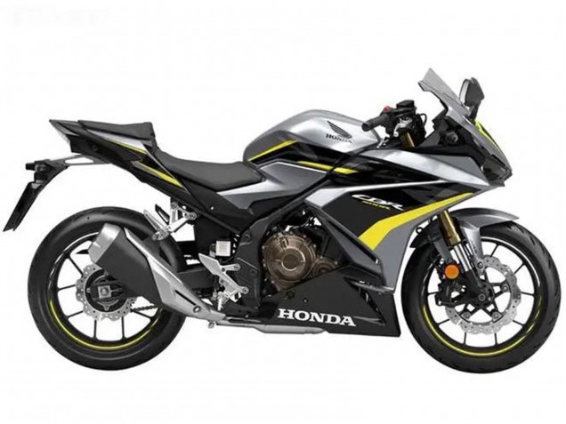 2022-2023 Silver Yellow Glossy Black Honda CBR500R Motorcycle Fairings UK