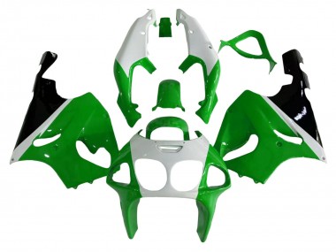 1996-2003 White Green Black Kawasaki ZX7R Motorcycle Fairings UK