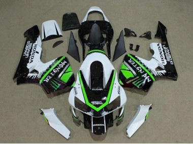 2003-2004 White Green Glossy Black Monster Honda CBR600RR Motorcycle Fairings UK