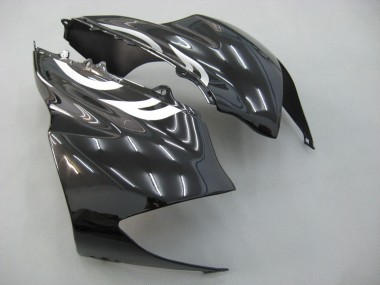 2004-2005 Black White Kawasaki ZX10R Motorcycle Fairings UK