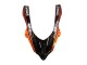 2004-2005 Burnt Orange Black Monster Elf Kawasaki ZX10R Motorcycle Fairings UK