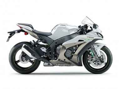 2016-2020 Pearl White Green Kawasaki ZX10R Motorcycle Fairings UK