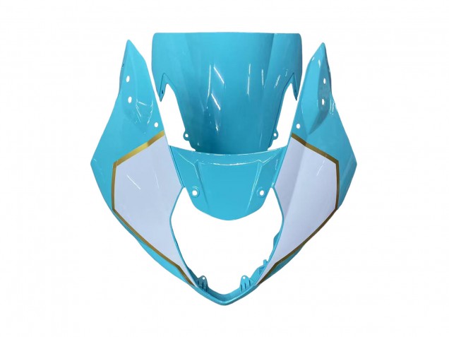 2003-2004 White Light Blue Gold Suzuki GSXR 1000 Motorcycle Fairings UK