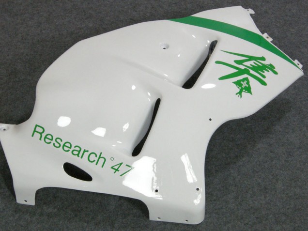 1996-2007 White Green Suzuki GSXR 1300 Hayabusa Motorcycle Fairings UK