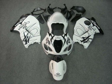 1996-2007 White Black Corona Suzuki GSXR 1300 Hayabusa Motorcycle Fairings UK
