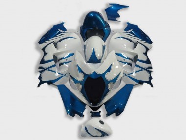 1996-2007 White Dark Blue Suzuki GSXR 1300 Hayabusa Motorcycle Fairings UK