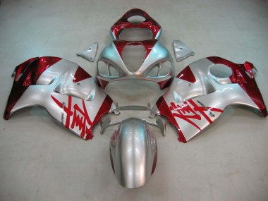 1996-2007 Silver Red Hayabusa Suzuki GSXR 1300 Hayabusa Motorcycle Fairings UK