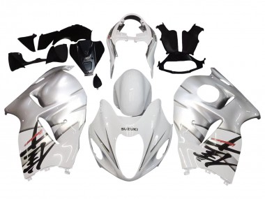 1996-2007 White Silver Hayabusa Suzuki GSXR 1300 Hayabusa Motorcycle Fairings UK