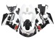 1996-2000 Black White Suzuki GSXR 600 / GSXR 750 Motorcycle Fairings UK