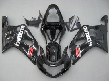 2001-2003 Glossy Black Red White Suzuki GSXR 600 / GSXR 750 Motorcycle Fairings UK