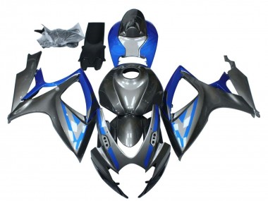 2006-2007 Blue Grey Black Suzuki GSXR 600 / GSXR 750 Motorcycle Fairings UK