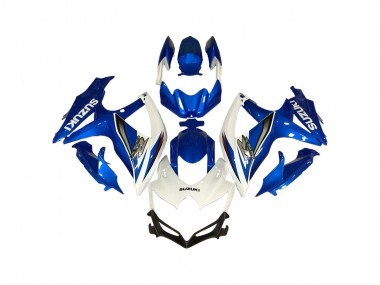 2006-2007 White Blue Suzuki GSXR 600 / GSXR 750 Motorcycle Fairings UK