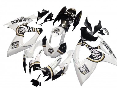 2006-2007 White Black Lucky Strike Motul Suzuki GSXR 600 / GSXR 750 Motorcycle Fairings UK