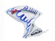 2006-2007 White Blue Flame Suzuki GSXR 600 / GSXR 750 Motorcycle Fairings UK