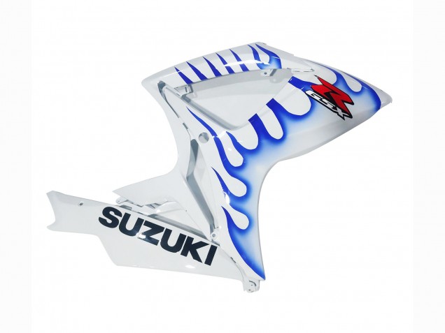 2006-2007 White Blue Flame Suzuki GSXR 600 / GSXR 750 Motorcycle Fairings UK
