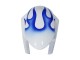 2006-2007 White Blue Flame Suzuki GSXR 600 / GSXR 750 Motorcycle Fairings UK