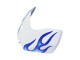 2006-2007 White Blue Flame Suzuki GSXR 600 / GSXR 750 Motorcycle Fairings UK