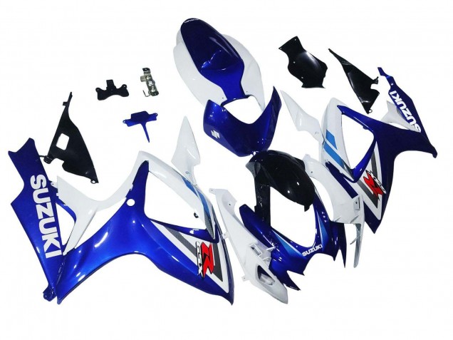 2006-2007 White Blue Glossy Black Red Suzuki GSXR 600 / GSXR 750 Motorcycle Fairings UK