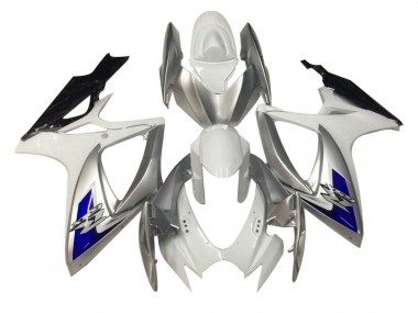 2006-2007 White Silver Blue Black Suzuki GSXR 600 / GSXR 750 Motorcycle Fairings UK