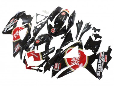 2008-2010 Glossy Black Red White Motul Lucky Strike Suzuki GSXR 600 / GSXR 750 Motorcycle Fairings UK