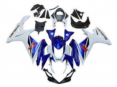 2011-2024 White Blue Red Suzuki GSXR 600 / GSXR 750 Motorcycle Fairing UK