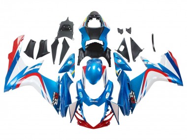 2011-2024 Blue White Red Suzuki GSXR 600 / GSXR 750 Motorcycle Fairings UK