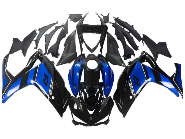 2015-2018 Blue Glossy Black Yamaha YZF R3/R25 Motorcycle Fairing UK