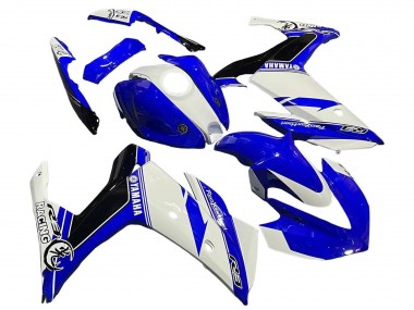 2015-2018 White Blue Black Racing Yamaha YZF R3/R25 Motorcycle Fairings UK
